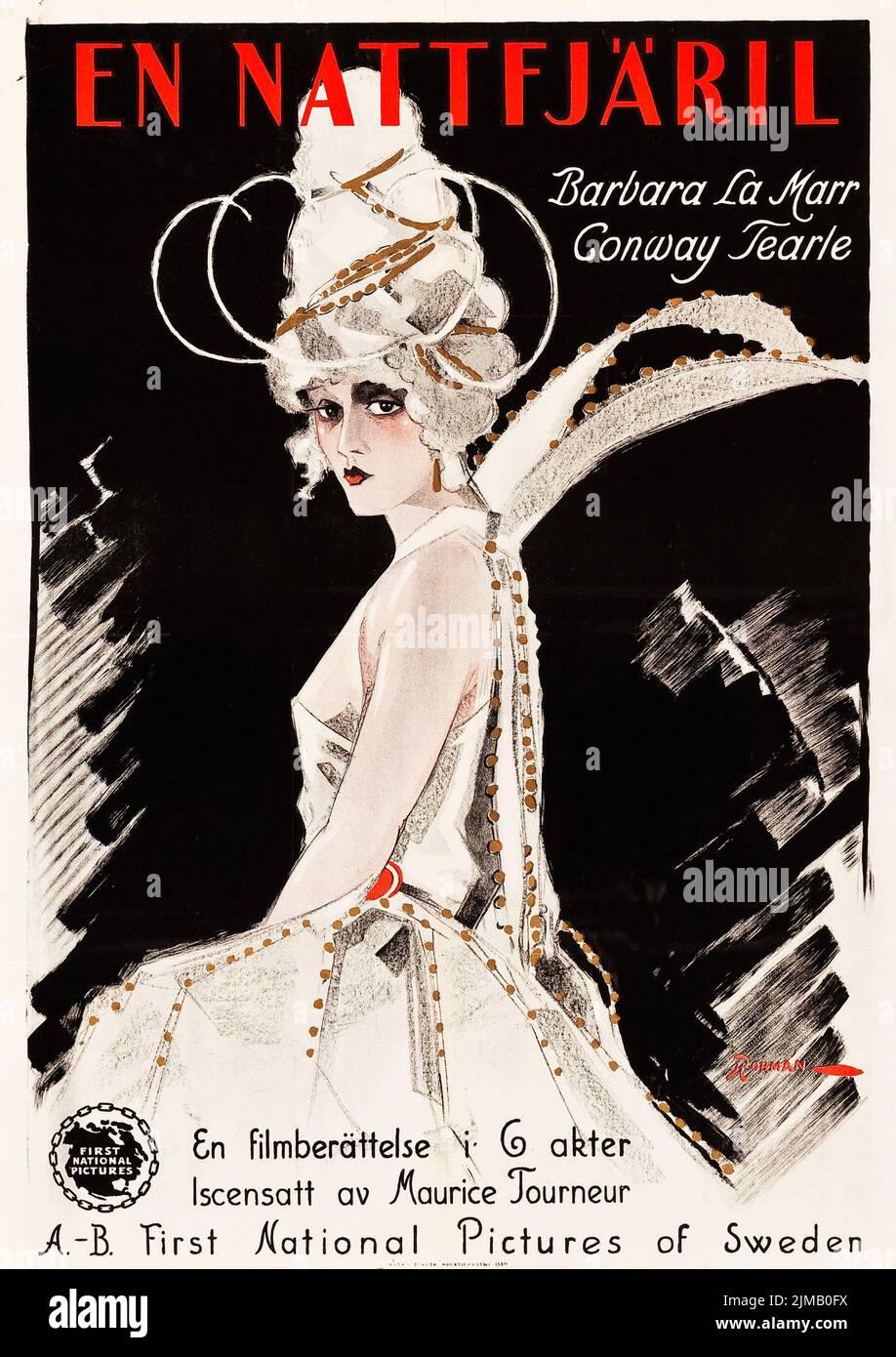 La Moth Bianca (prima National Pictures, 1924). Svedese - Eric Rohman Foto Stock