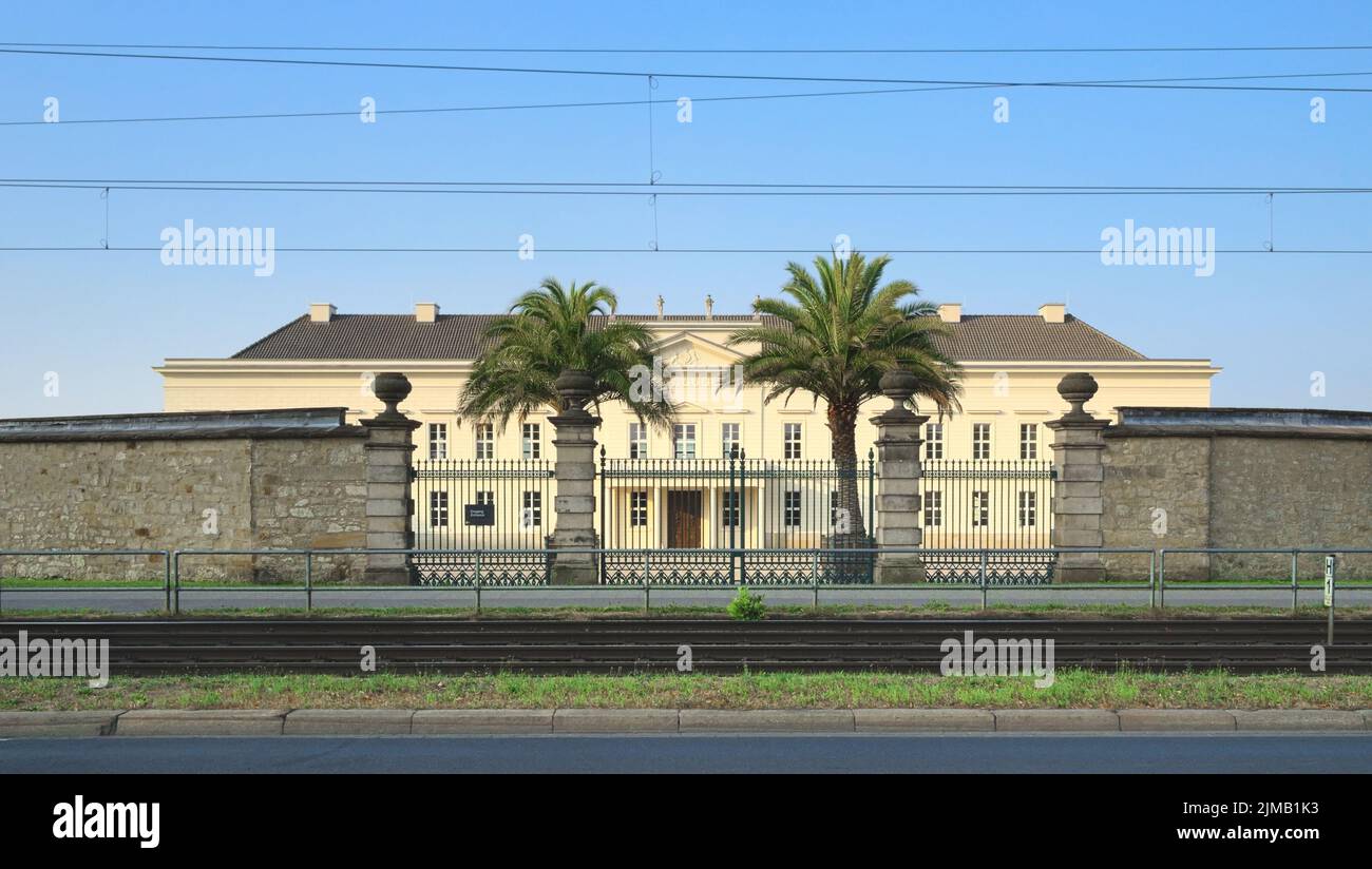 Hannover - ricostruito Palazzo di Herrenhausen, Germania Foto Stock