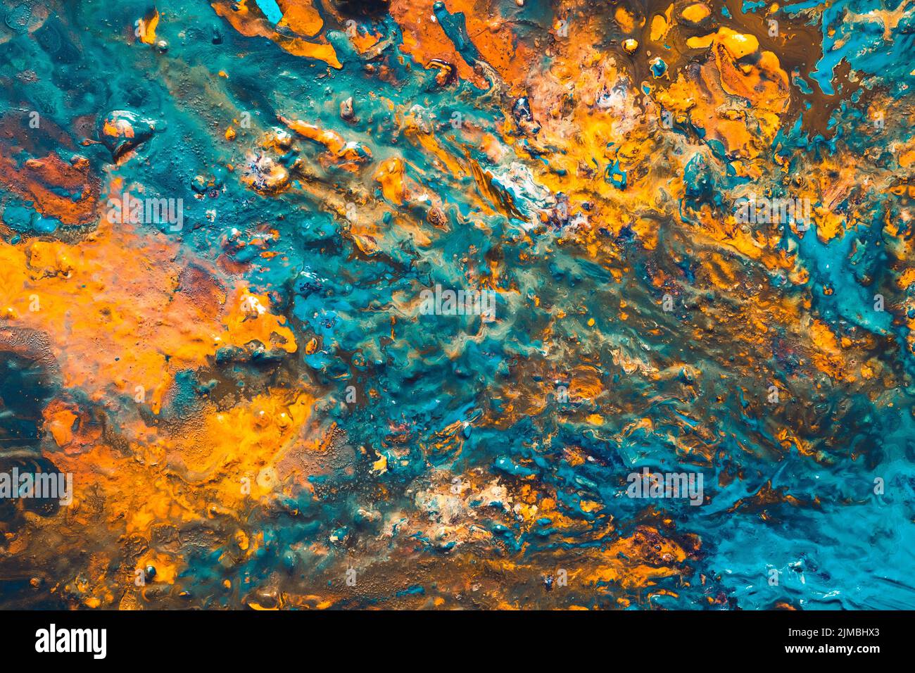 astratto vernice acrilica sfondo pennellate mix Foto Stock