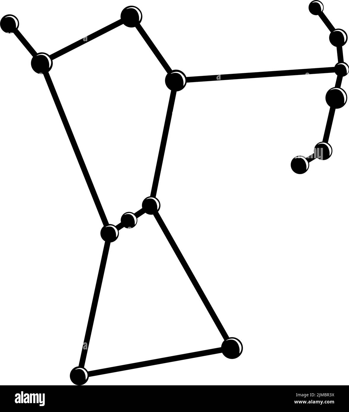 costellazione di stelle spaziali Illustrazione Vettoriale
