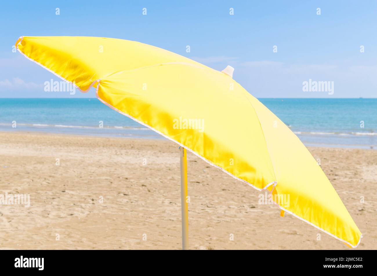 Ombrello da spiaggia Foto Stock