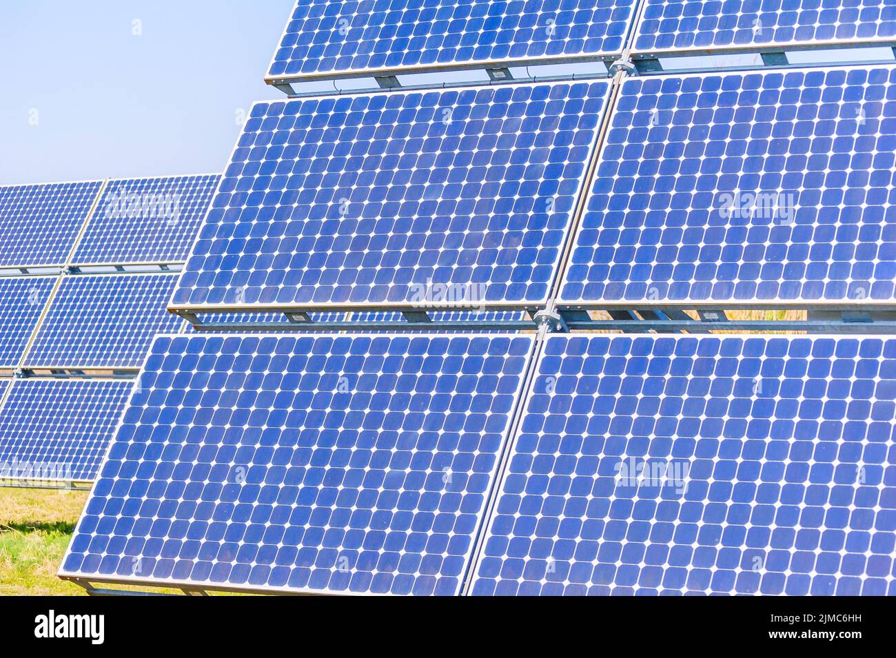 Pannelli solari Foto Stock