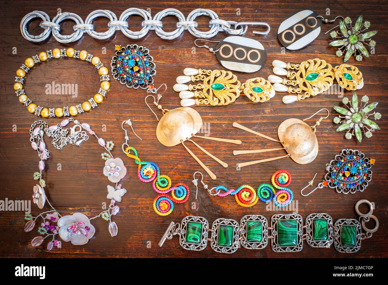 Costume jewelery Foto Stock