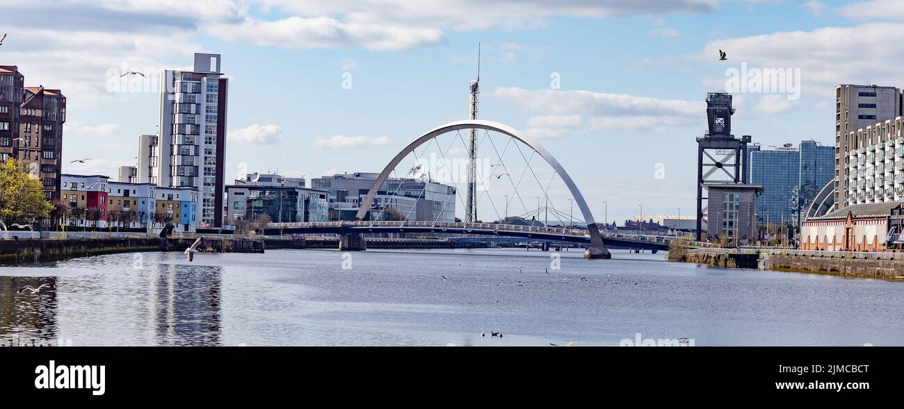 Clyde Waterfront Glasgow Foto Stock