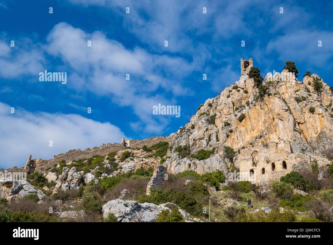 Castello di Saint Hilarion, Kyrenia, Cipro Foto Stock