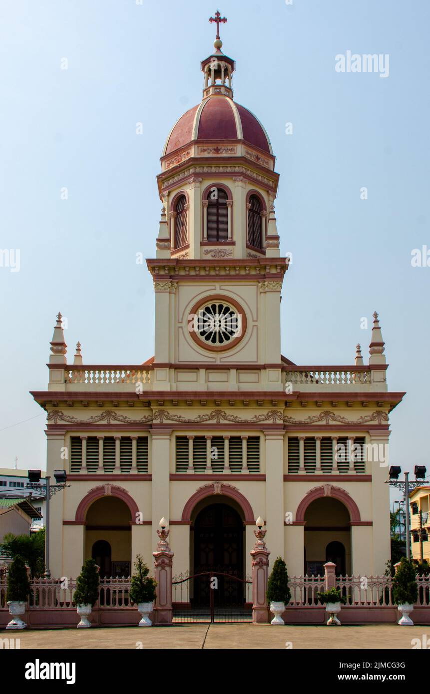 Chiesa portoghese di Santa Cruz a Bangkok Foto Stock