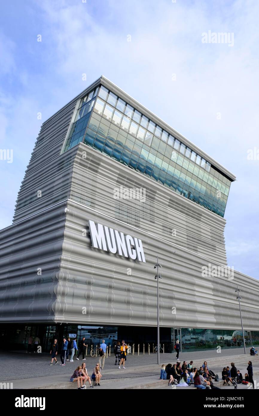 Il nuovo Museo del Munch, gli architetti Juan Herreros e Jens Richter, Oslo, Norvegia Foto Stock
