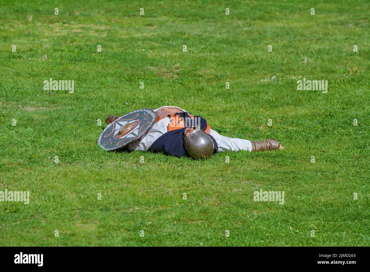 Sconfitto il Guerriero Daciano Foto Stock