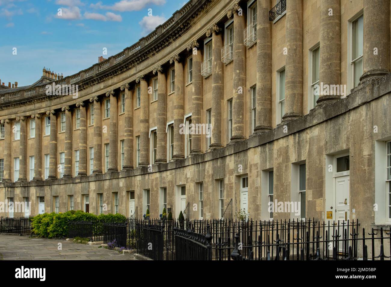Il Royal Crescent, Bath, Somerset, Inghilterra Foto Stock