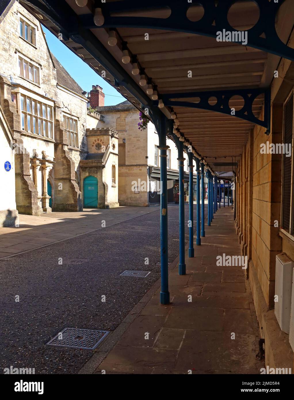 Old Town Hall, edificio comunale, The Shambles, Stroud, Gloucestershire, INGHILTERRA, REGNO UNITO, GL5 1AP Foto Stock