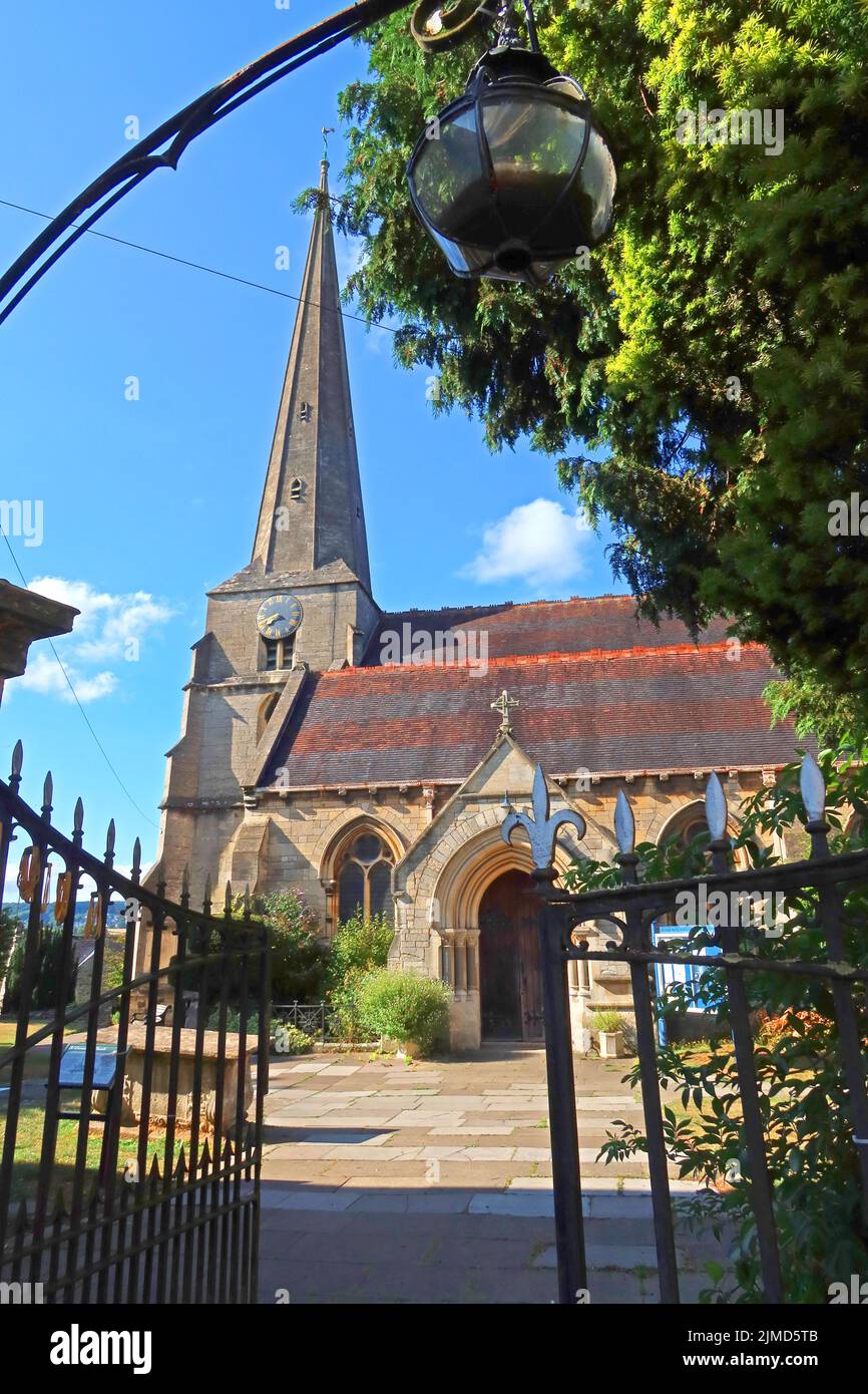 St Lawrence Parish Church, The Shambles, Stroud, Gloucestershire, Inghilterra, REGNO UNITO, GL5 1AP Foto Stock