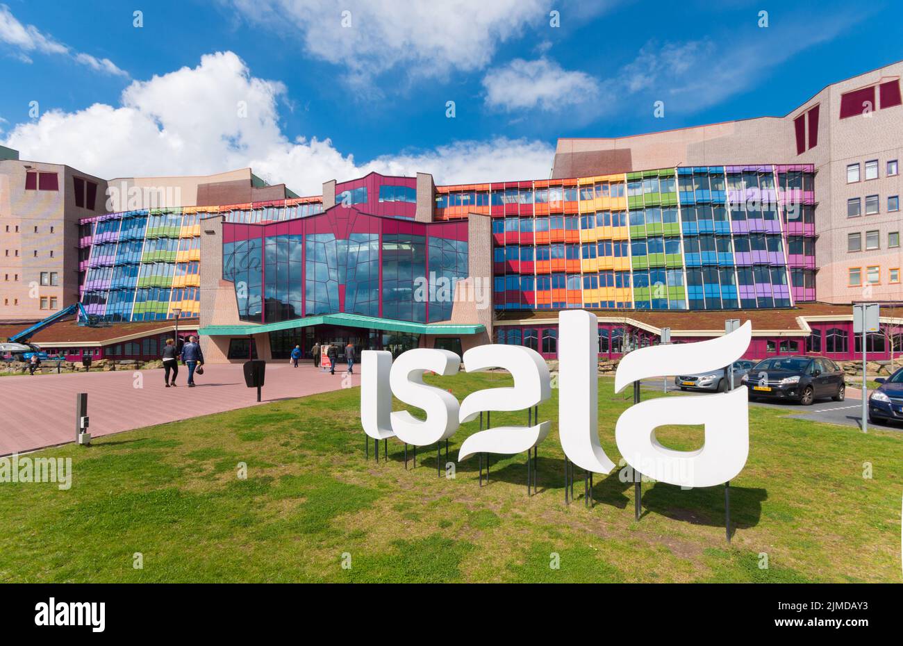 Colorata facciata dell'ospedale olandese Foto Stock