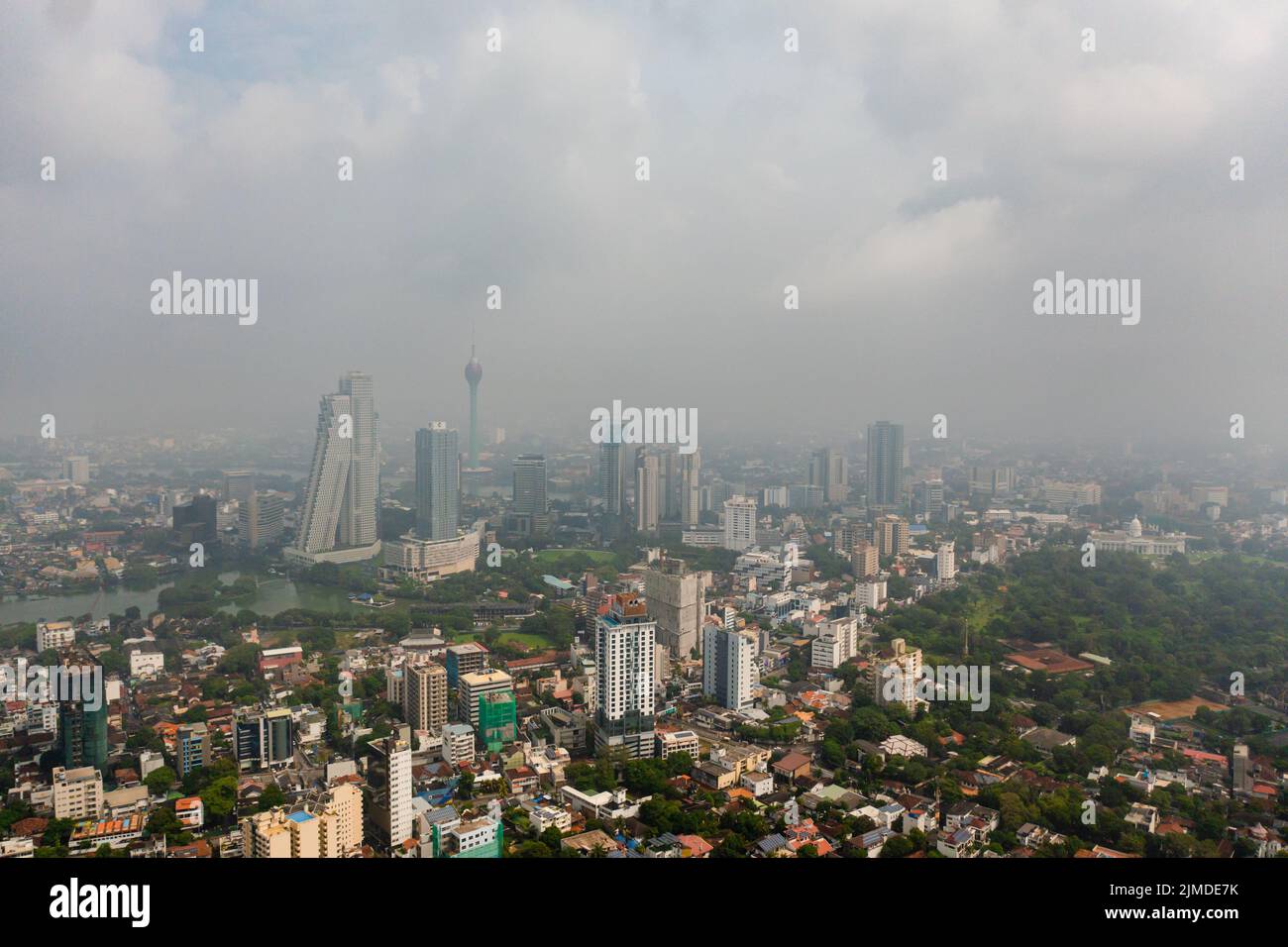 Panorama della città di Colombo. Sri Lanka. Foto Stock