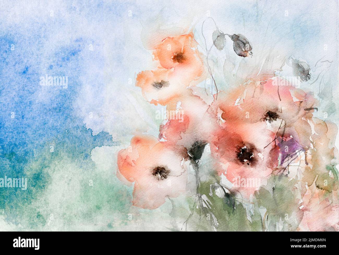 Sfondo fiori acquerello immagini e fotografie stock ad alta risoluzione ...