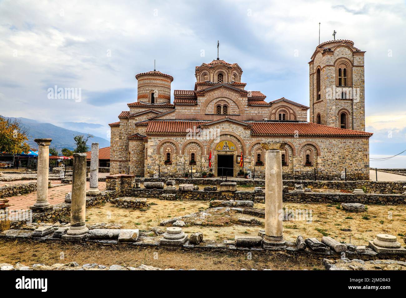Plaosnik e St. Clements Curch, Macedonia del Nord, Europa Foto Stock