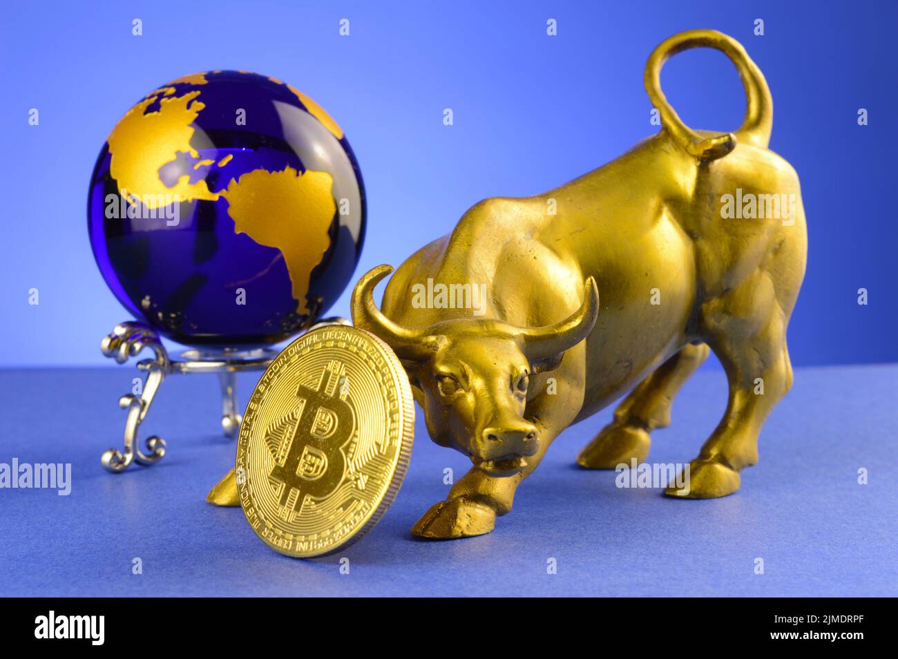 Mercato Bitcoin globale Foto Stock