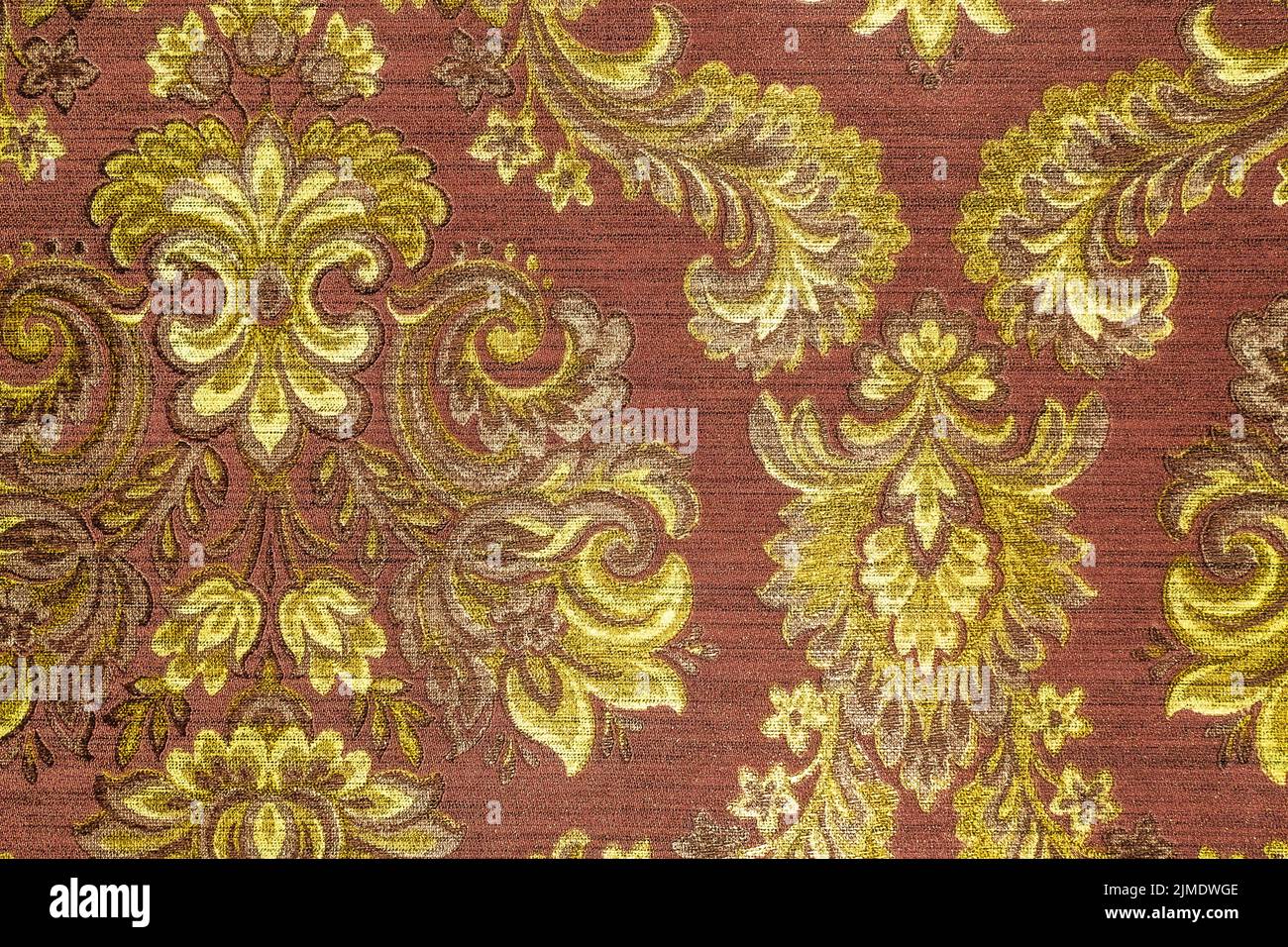 Vintage alla moda Wallpaper o Textile Texture con Floral Ornamen Foto Stock