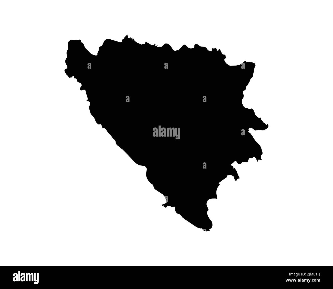 Mappa BosniaErzegovina. Mappa del Paese bosniaco e dell'Herzegovino