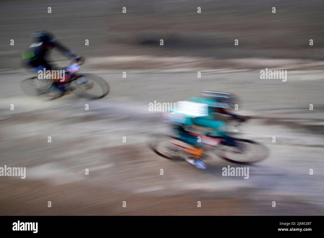 Ciclismo su strada gara Foto Stock