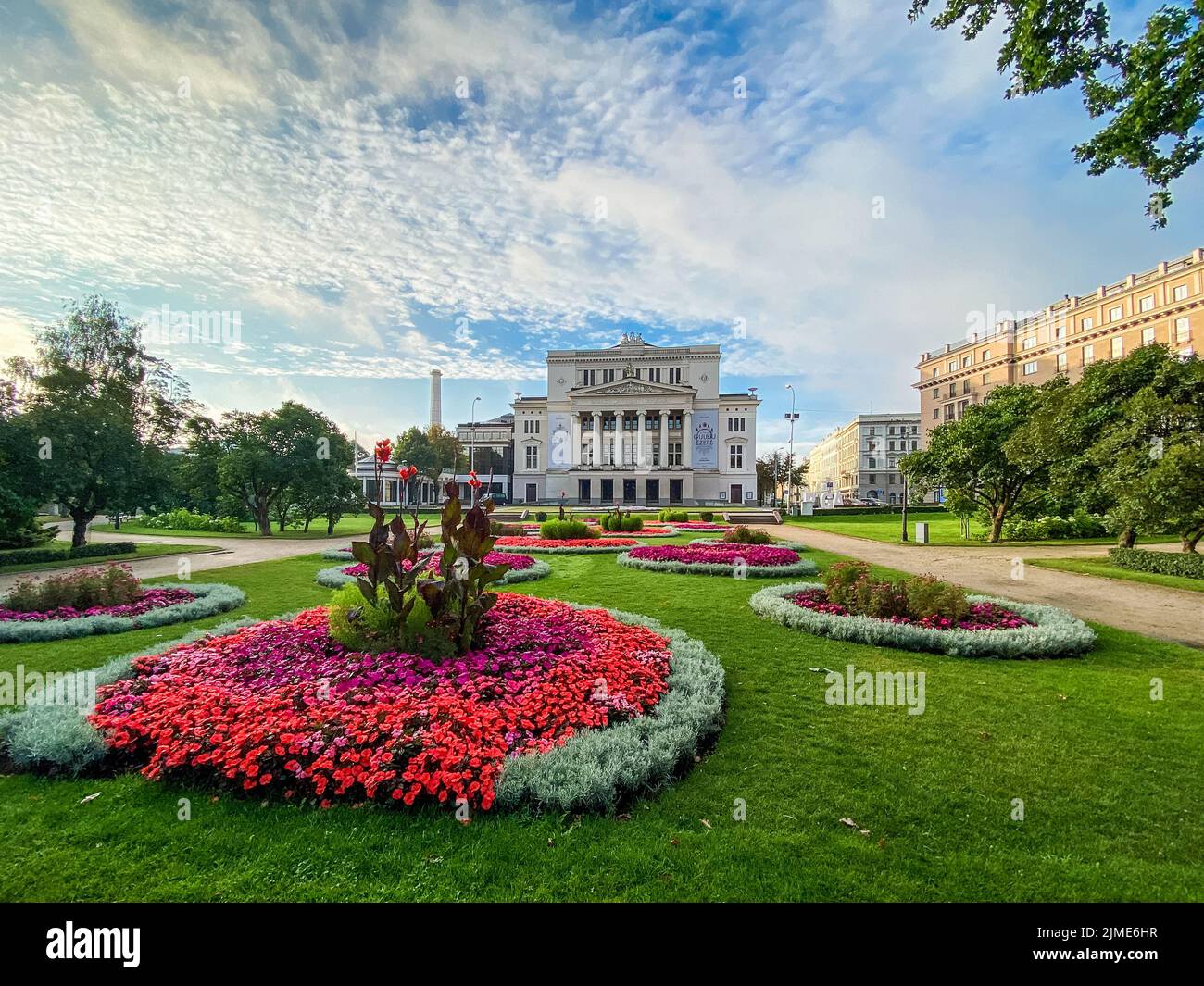 RIGA, LETTONIA . Lirica nazionale lettone e balletto Foto Stock