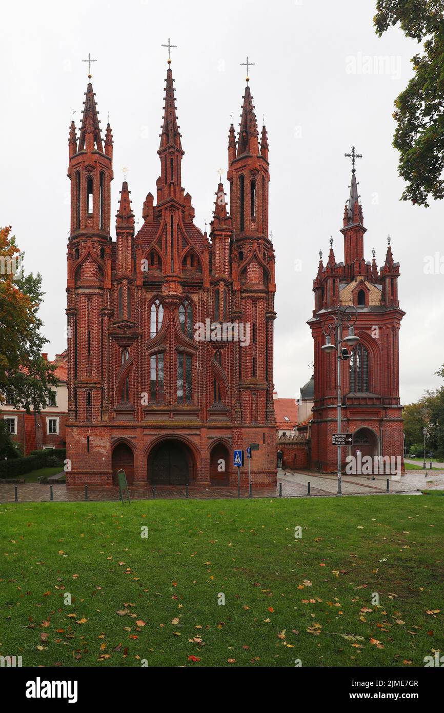 San Francesco d'Assisi - Bernardino - Cattolico Romano Chuch, Vilnius, Lituania, Stati baltici in Europa Foto Stock