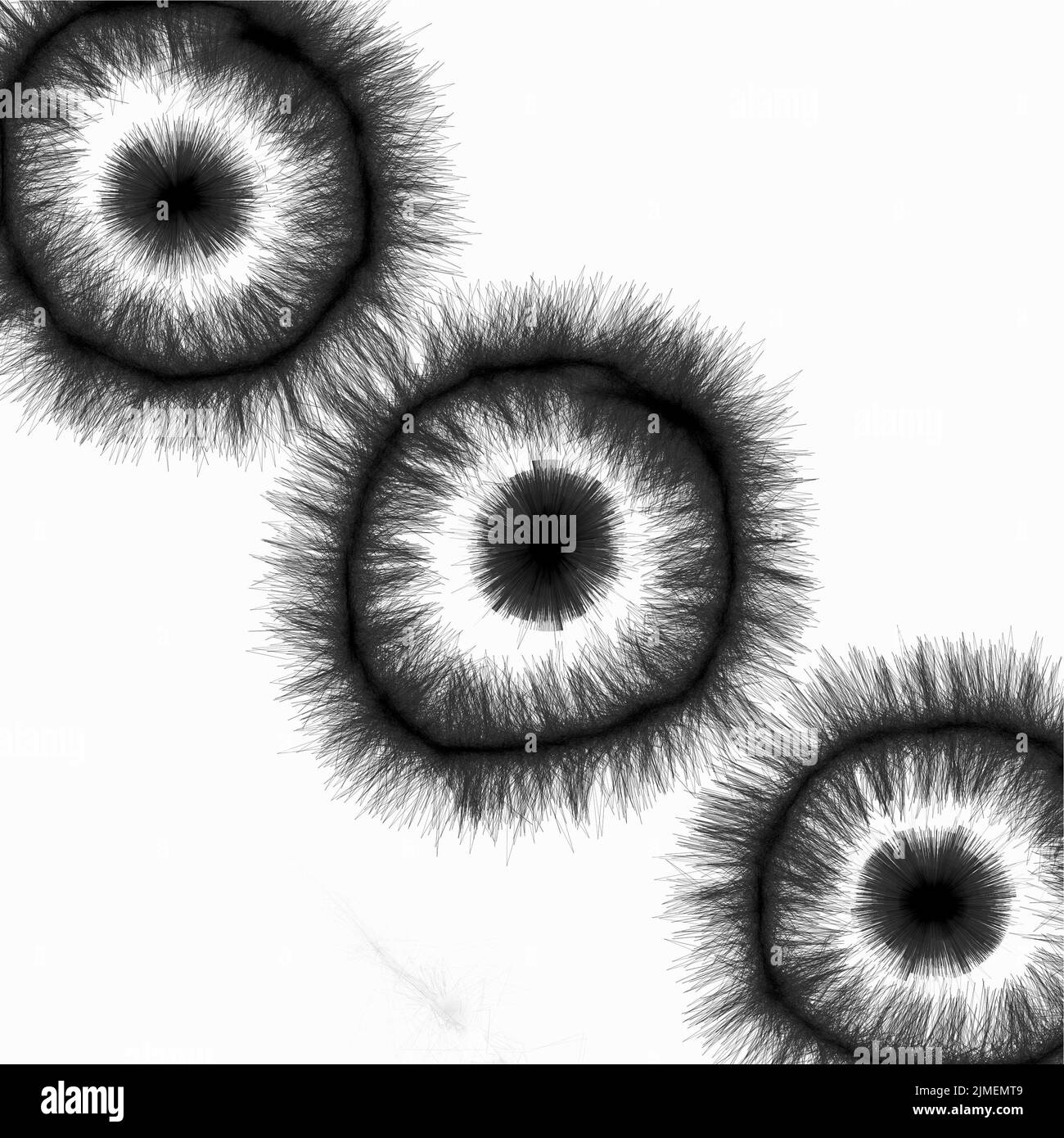 Abstract di nero e sfondo bianco Foto Stock