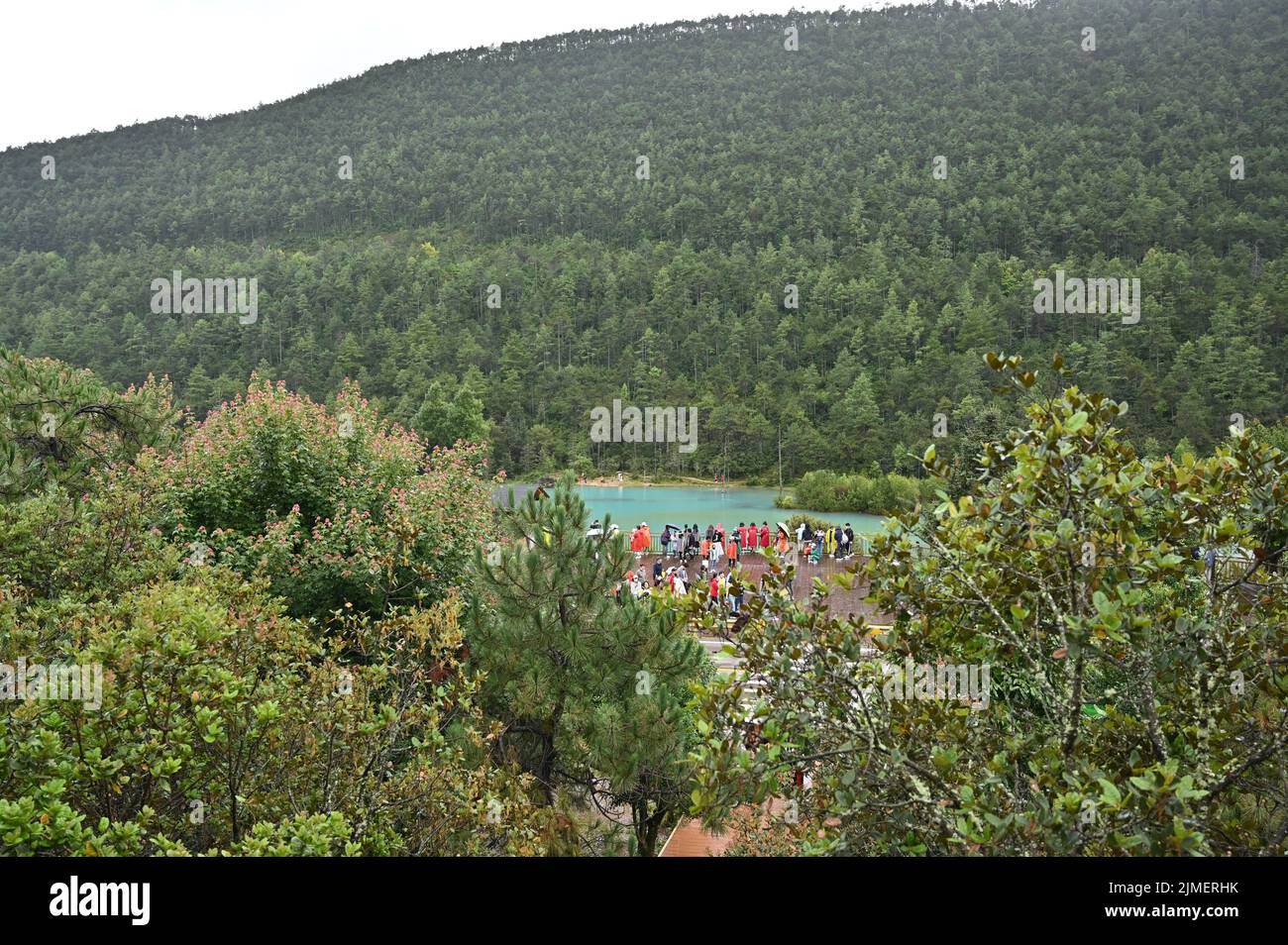 Esplorare le montagne della provincia di Yunnan in Cina Foto Stock