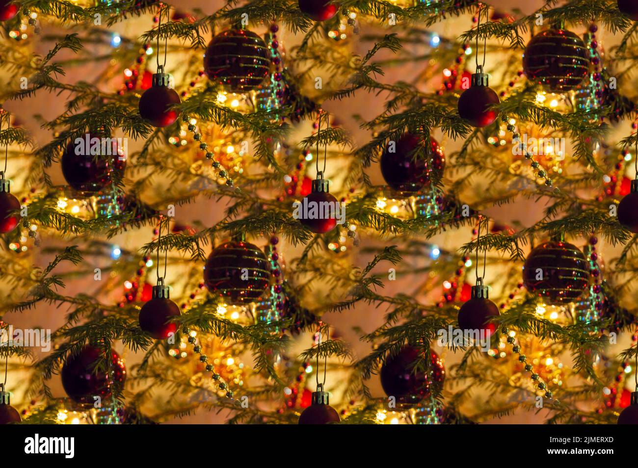 Nuovo anno o Natale geometrico senza cuciture motivo, sfondo Foto Stock