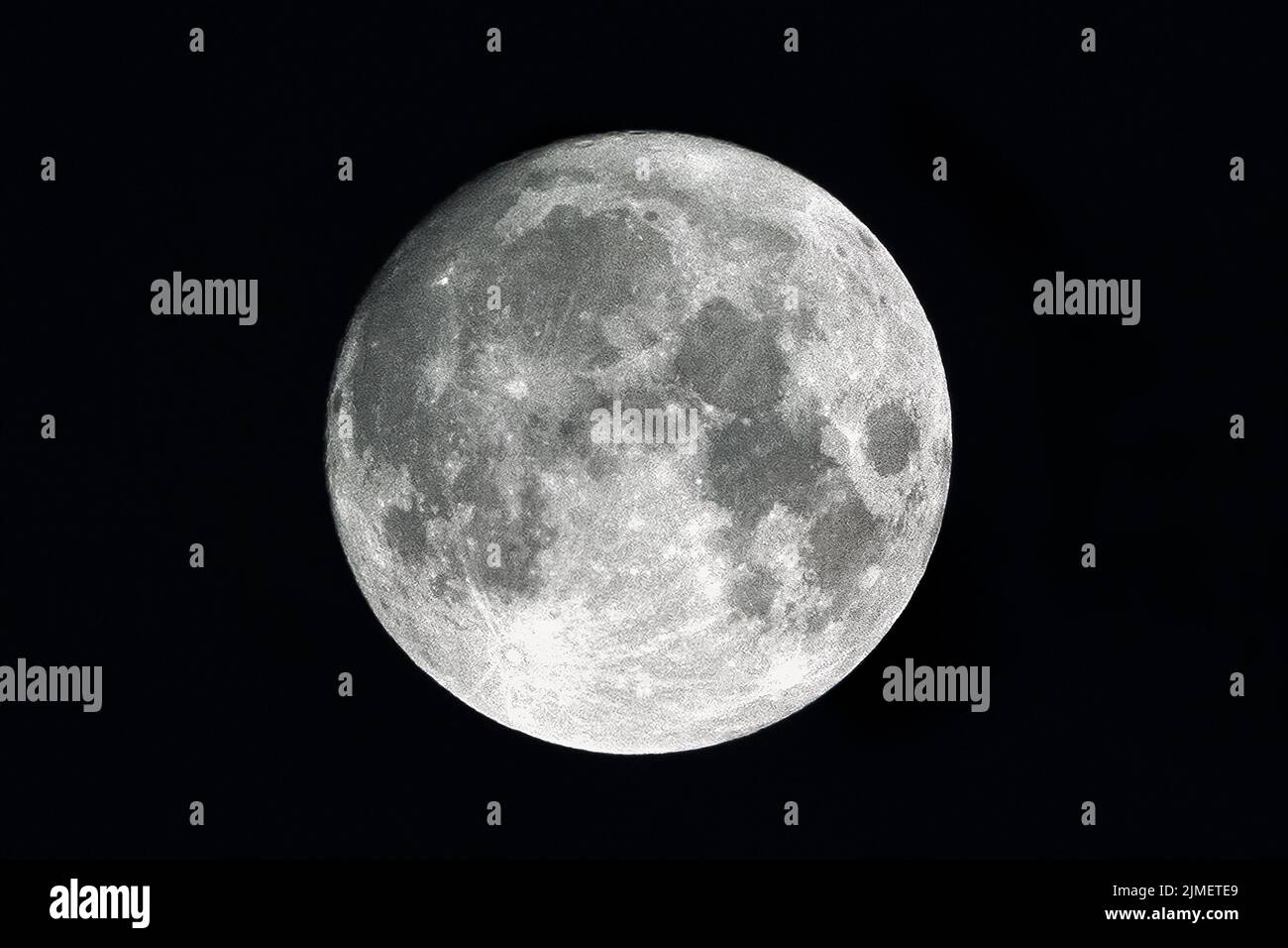 La Luna - Luna piena di notte Foto Stock