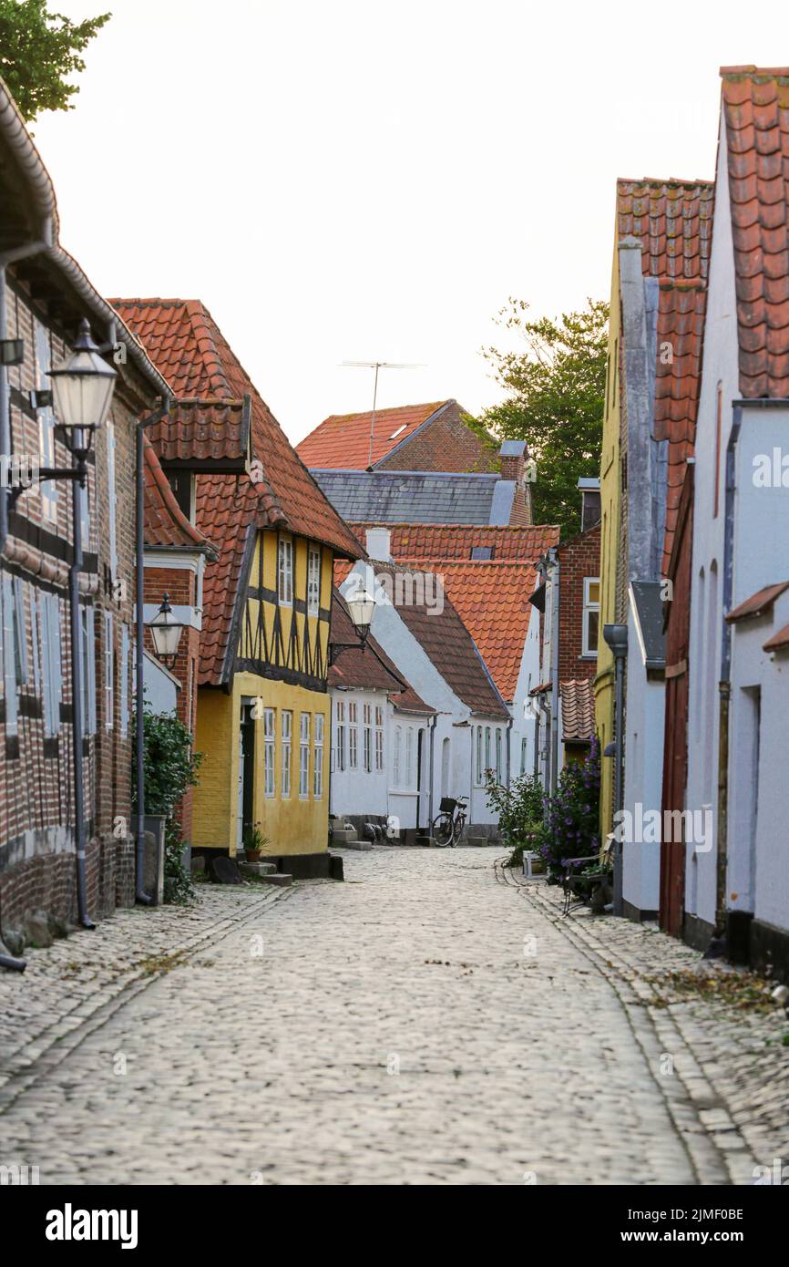 Città danese Ribe Foto Stock