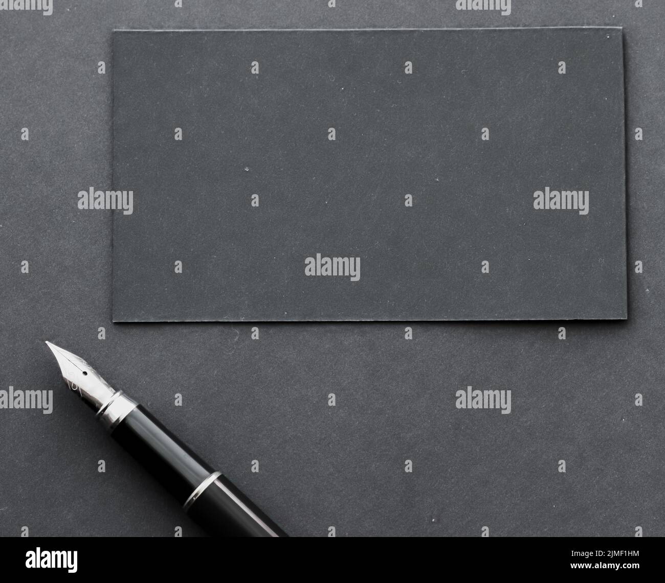 Biglietto da visita vuoto per mockup aziendale e design minimalista di identità del marchio Foto Stock