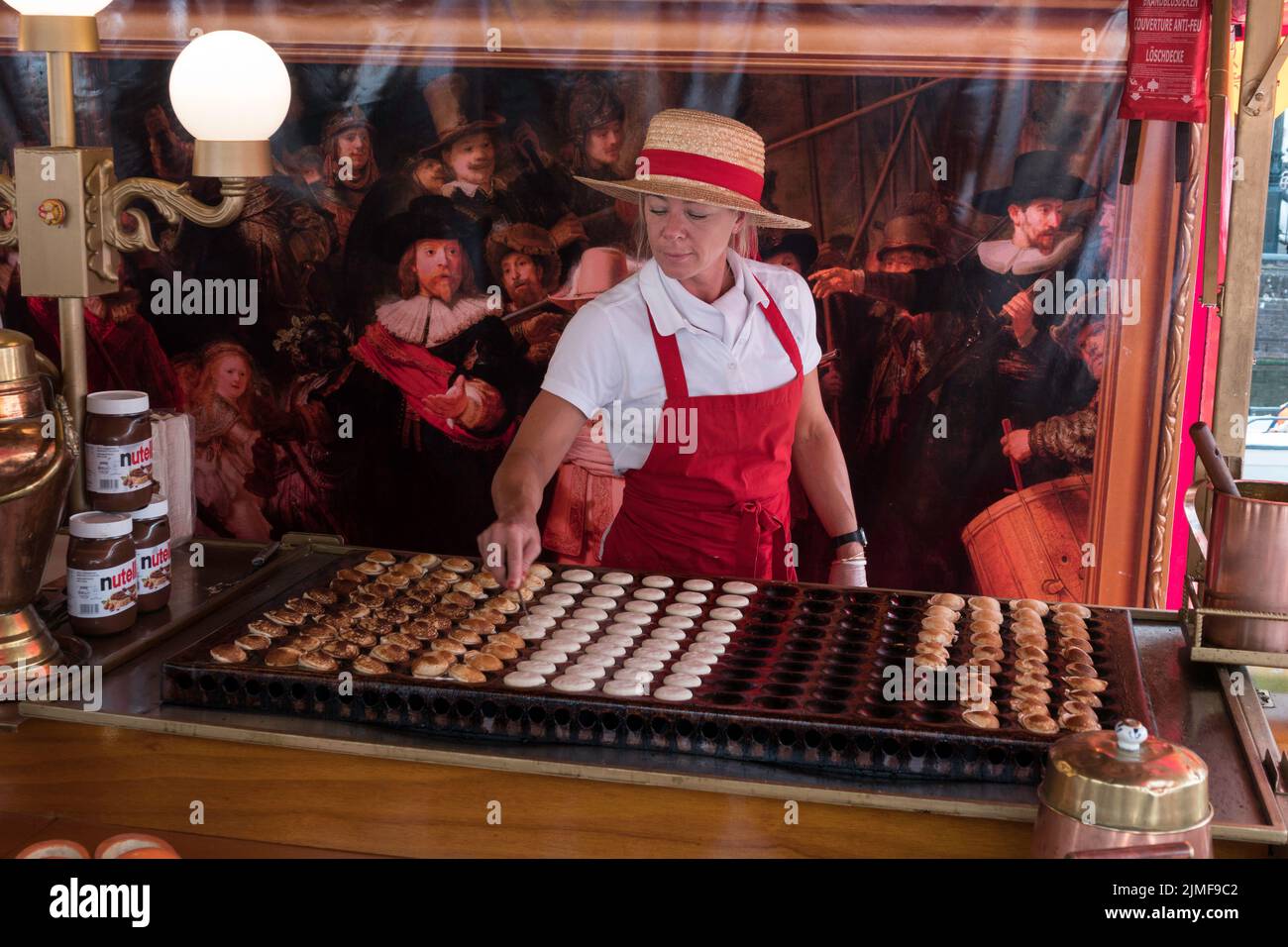 tipiche frittelle olandesi ad alkmaar Foto Stock