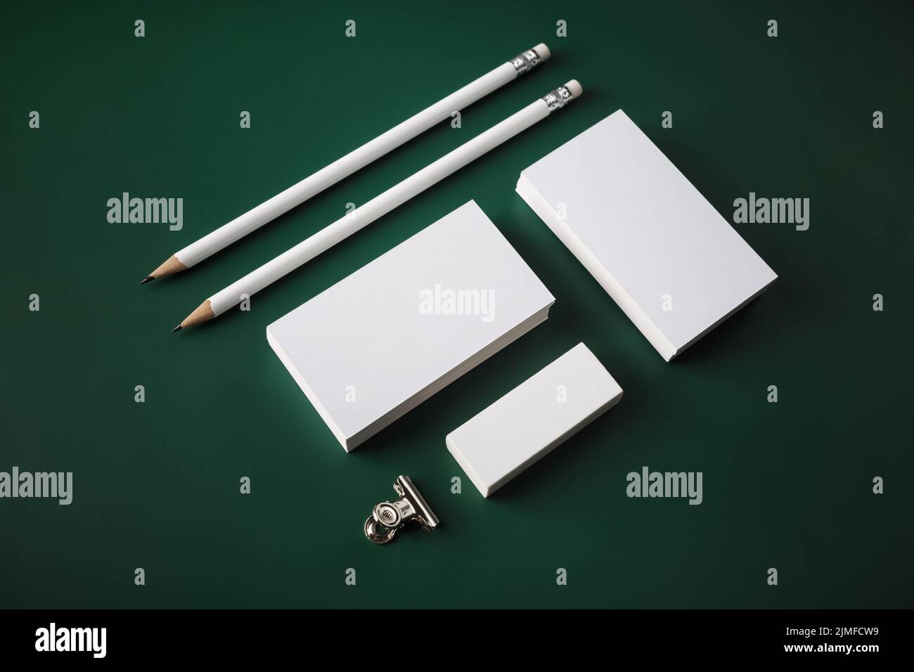 Vuoto set di cancelleria Foto Stock