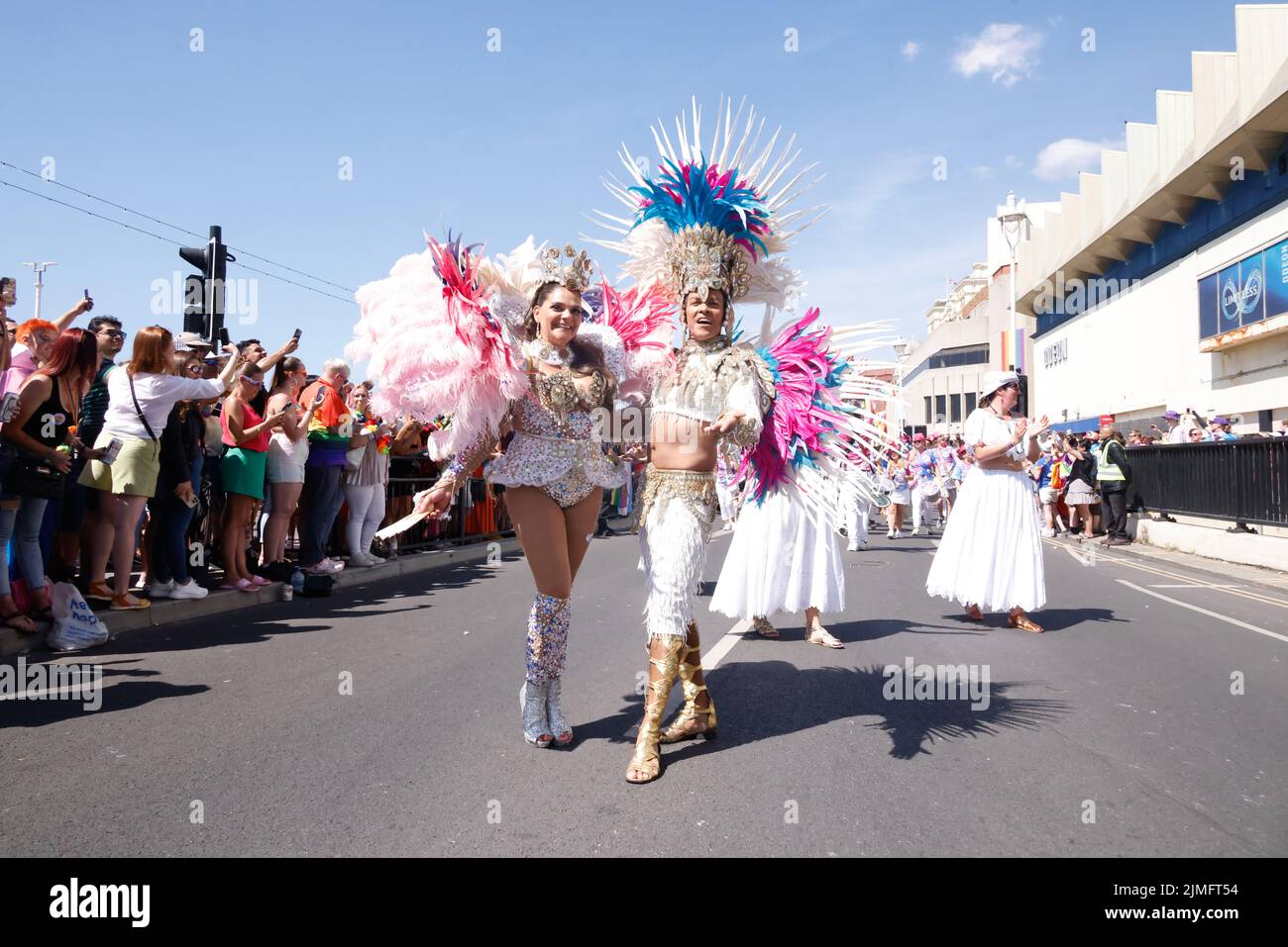 Brighton, East Sussex, Regno Unito. 6th ago 2022. Città di Brighton & Hove, Brighton Pride Parade 2022. 6th agosto 2022 credito: David Smith/Alamy Live News Foto Stock