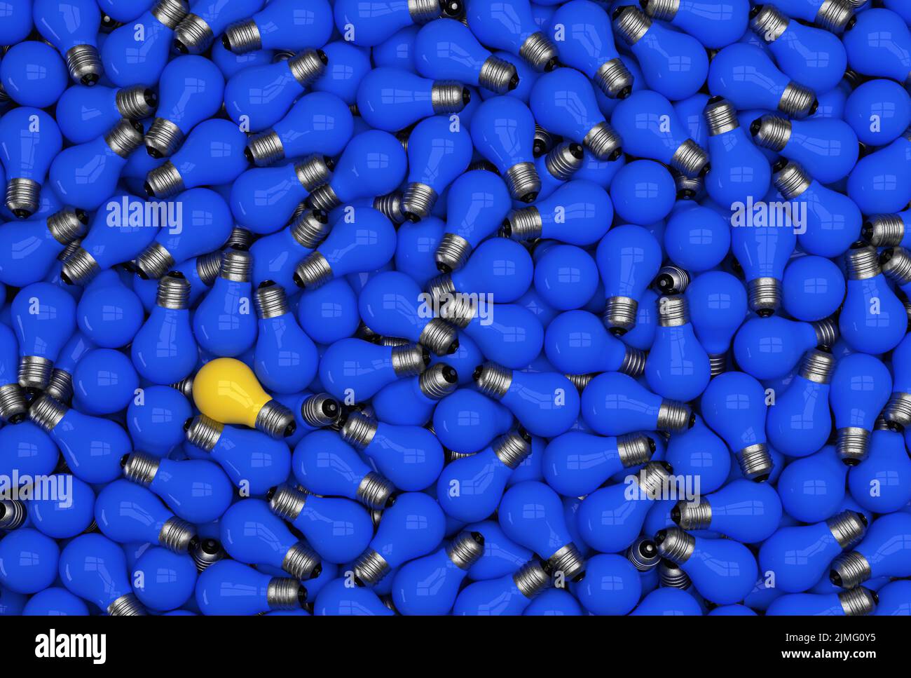 Vecchia lampadina classica di fronte allo sfondo - 3D Illustrazione Foto Stock