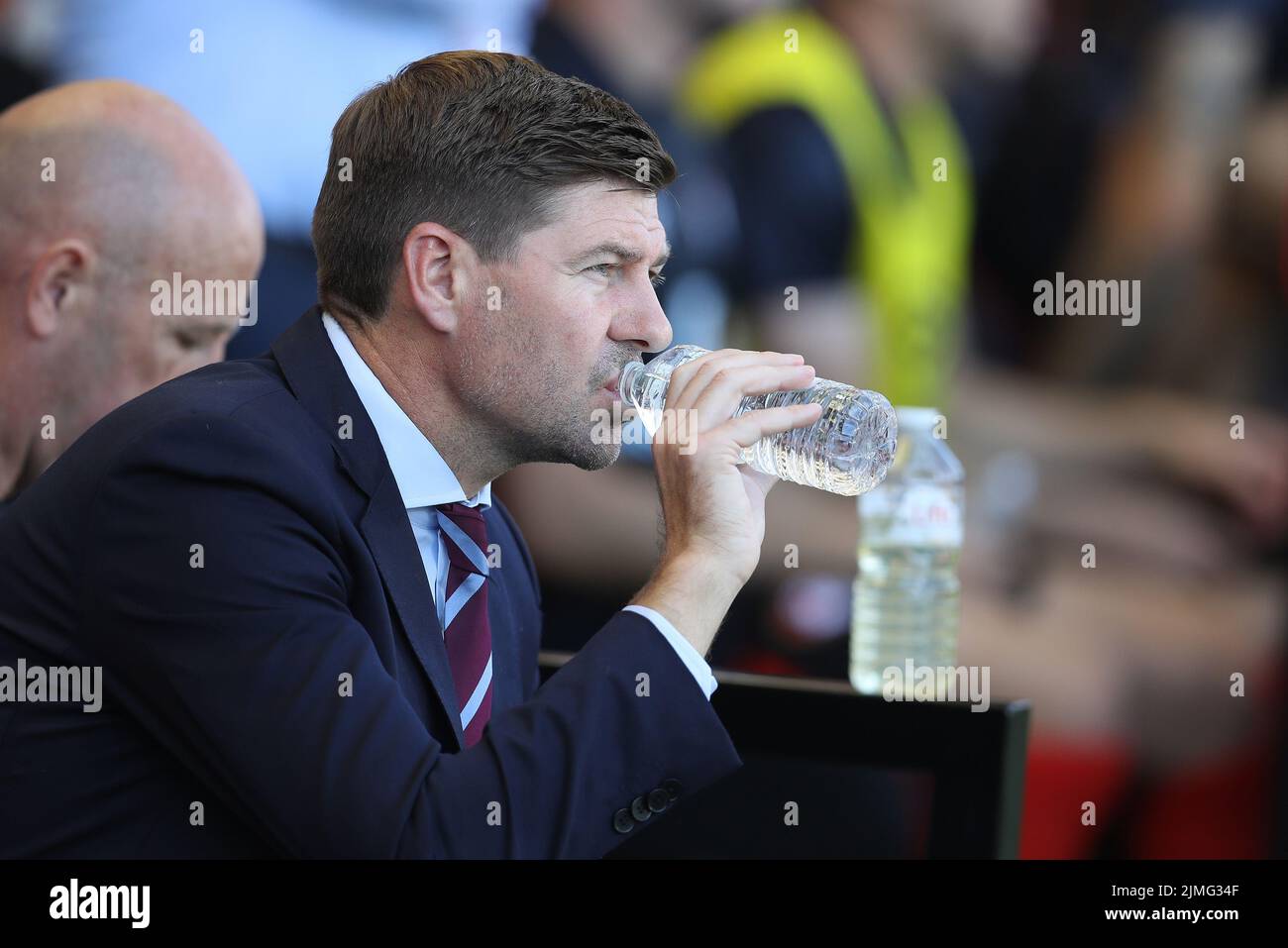 Bournemouth, Inghilterra, 6th agosto 2022. Steven Gerrard, direttore di Aston Villa durante la partita della Premier League al Vitality Stadium di Bournemouth. Il credito d'immagine dovrebbe leggere: Paul Terry / Sportimage Foto Stock