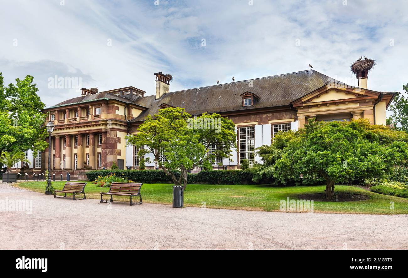 Pavillon Josephine nel parco Orangerie a Strasburgo, Francia Foto Stock
