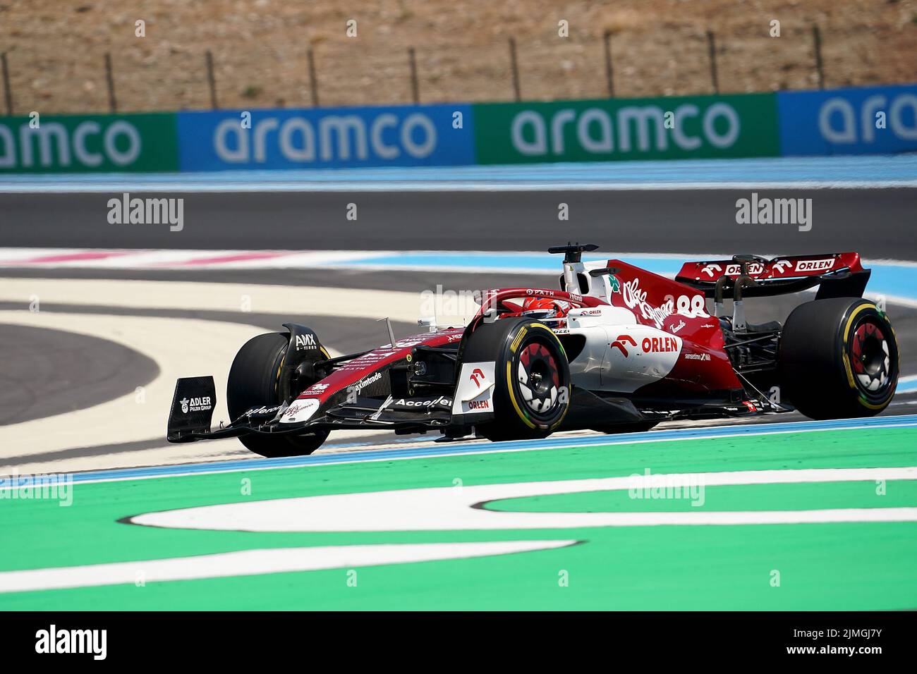 22.07.2022, circuito Paul Ricard, le Castellet, FORMULA 1 LENOVO GRAND PRIX DE FRANCE 2021 , im Bild Robert Kubica (POL), Alfa Romeo Racing Orlen Foto Stock
