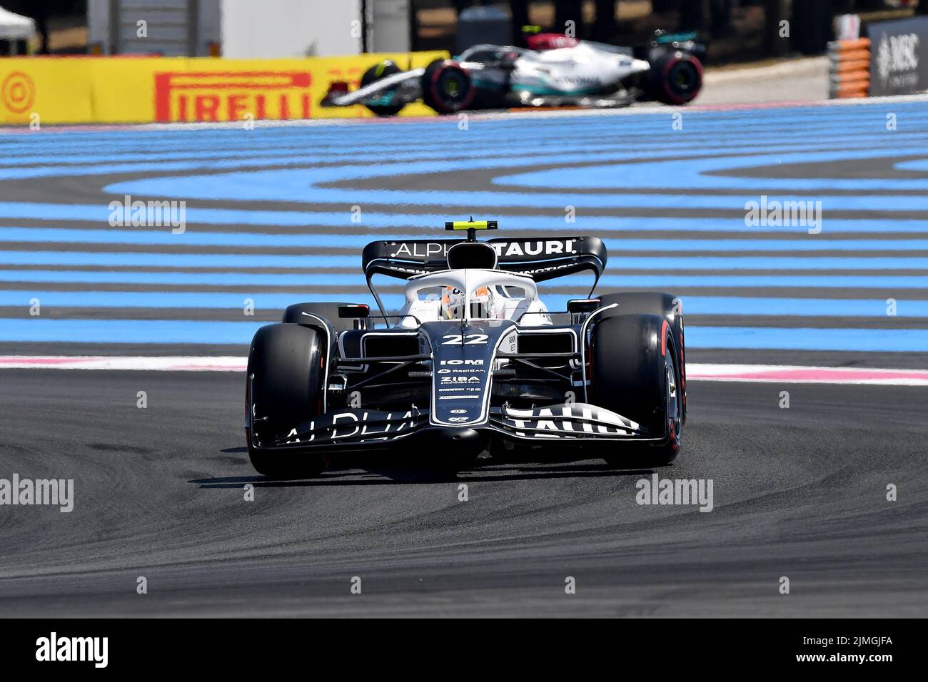 22.07.2022, circuito Paul Ricard, le Castellet, FORMULA 1 LENOVO GRAND PRIX DE FRANCE 2021 , im Bild Yuki Tsunoda (JPN), Scuderia AlphaTauri Foto Stock