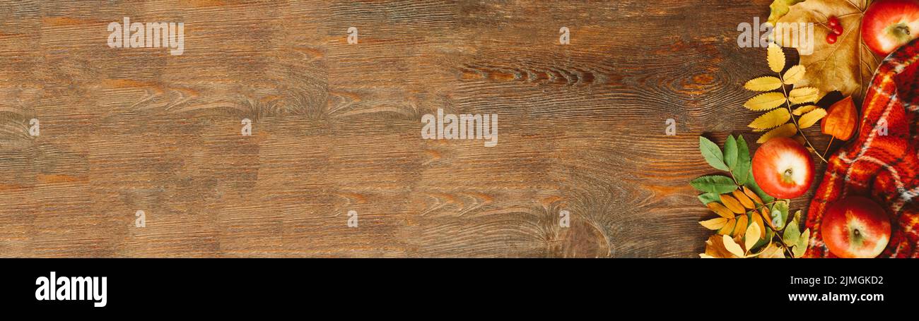 tempo di raccolta legno sfondo caduta disposizione Foto Stock