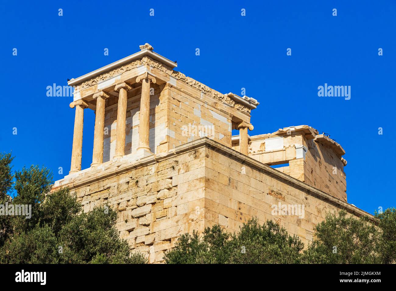Acropoli di Atene rovine Partenone Greeces capitale Atene in Grecia. Foto Stock