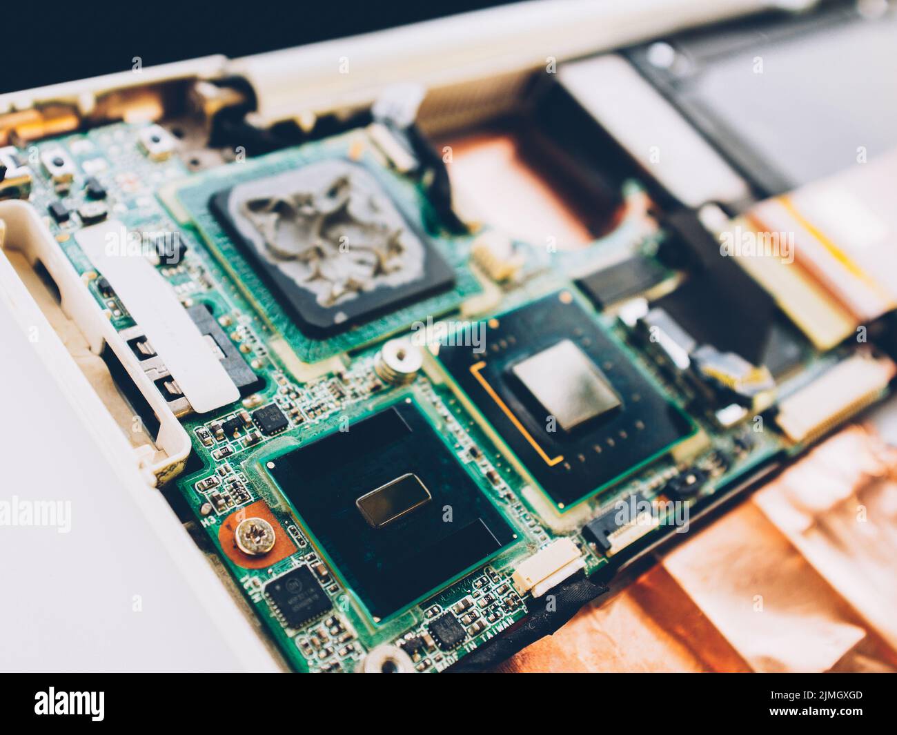 pasta lubrificante termica per assistenza hardware Foto Stock