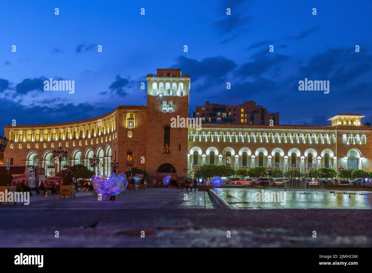 Piazza della Repubblica, Yerevan, Armmenia Foto Stock