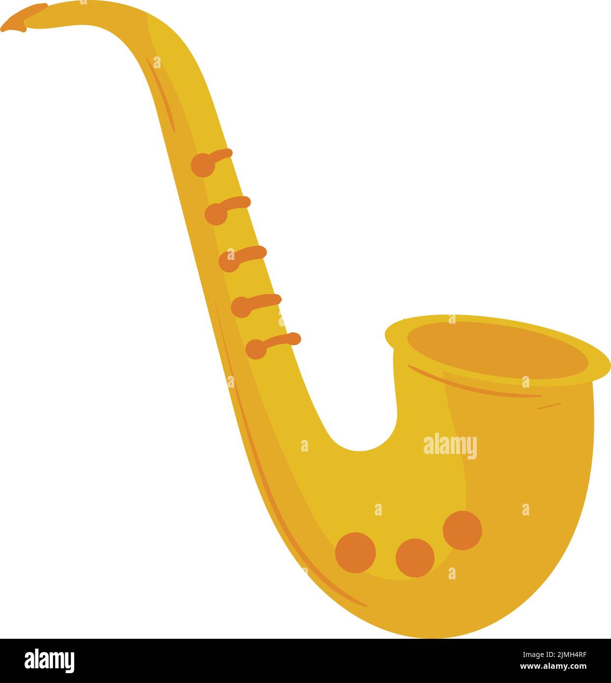 design sax dorato Illustrazione Vettoriale