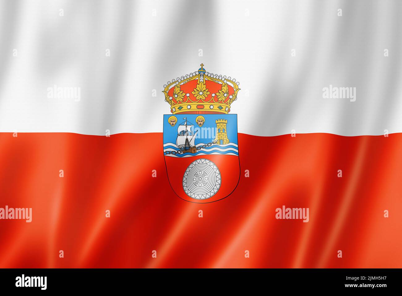 Bandiera della provincia di Cantabria, Spagna Foto Stock
