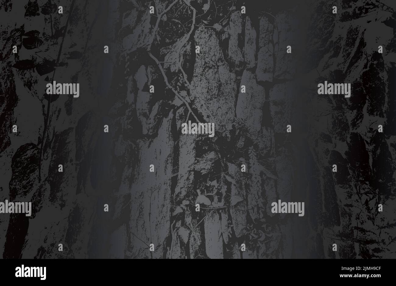 Lussuoso sfondo in metallo nero con pietre in difficoltà all'interno della rete metallica, rocce, ciottoli, texture macadam. Illustrazione vettoriale Illustrazione Vettoriale