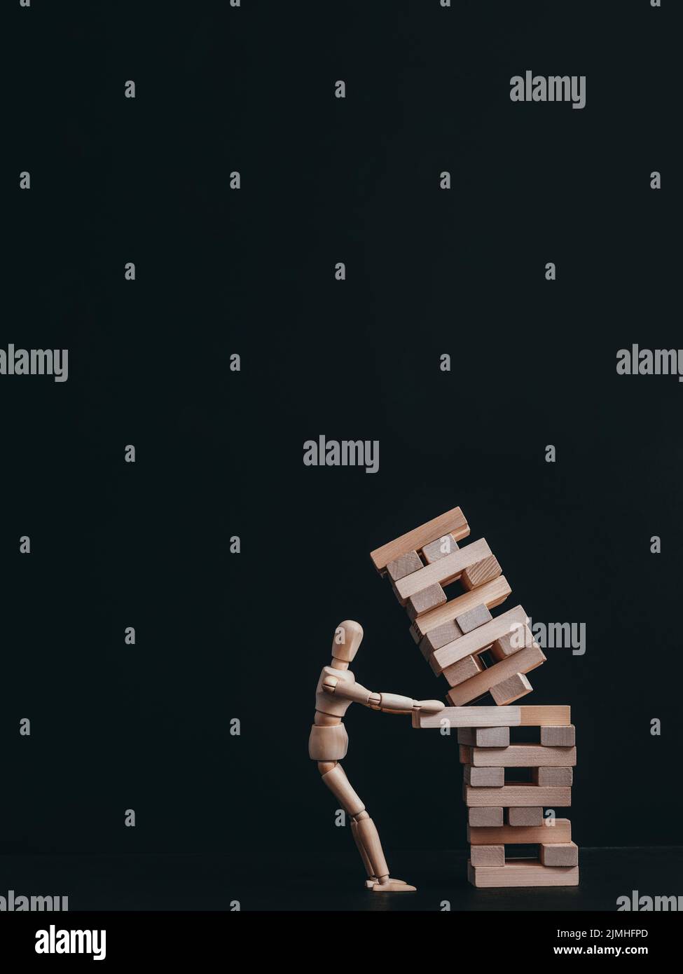 scelta errata decisione articolata manichino Foto Stock