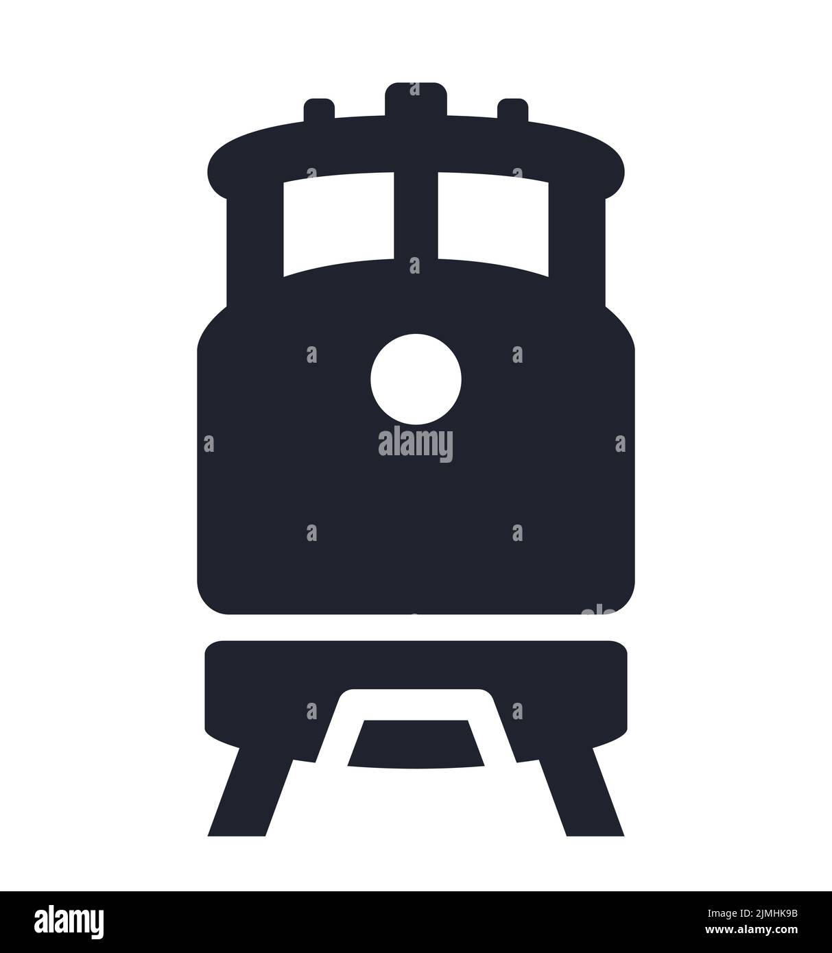 Treno ferrovia diesel treno segno trasporto merci simbolo vettore illustrazione icona Illustrazione Vettoriale