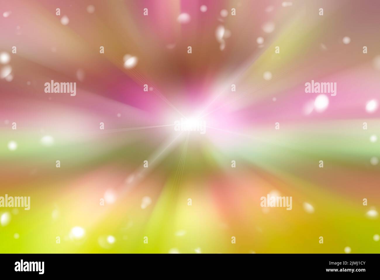 Luci di vacanza. Rosa dinamico di linee di luce. La luce dal punto centrale. Foto Stock