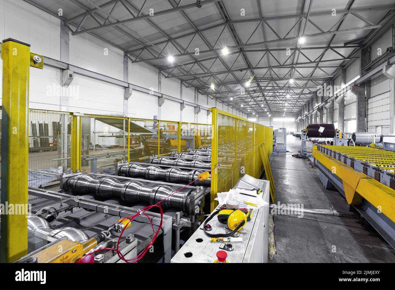 Impianto per la produzione di acciaio, alluminio e metallo fuso Foto Stock